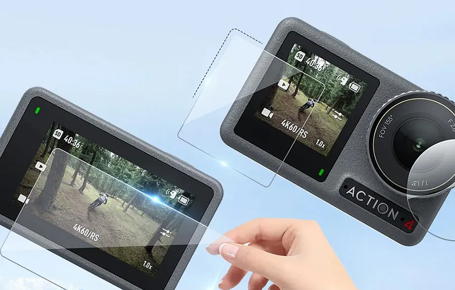 Szkło hartowane Telesin do DJI Action 3, 4